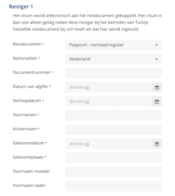 Aanvraagformulier: stap 5
